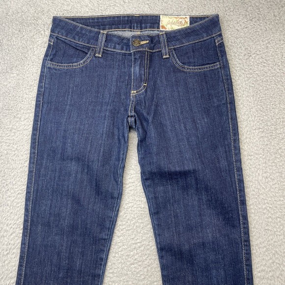 Siwy Low Rise Jeans Women 26 Blue Dark Wash Straight Leg Isobel Restart My Heart - Picture 6 of 14